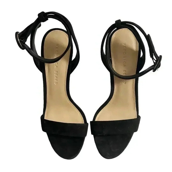 Veronica Beard Suede Platform Sandals Darcelle size 7 - Picture 3 of 9